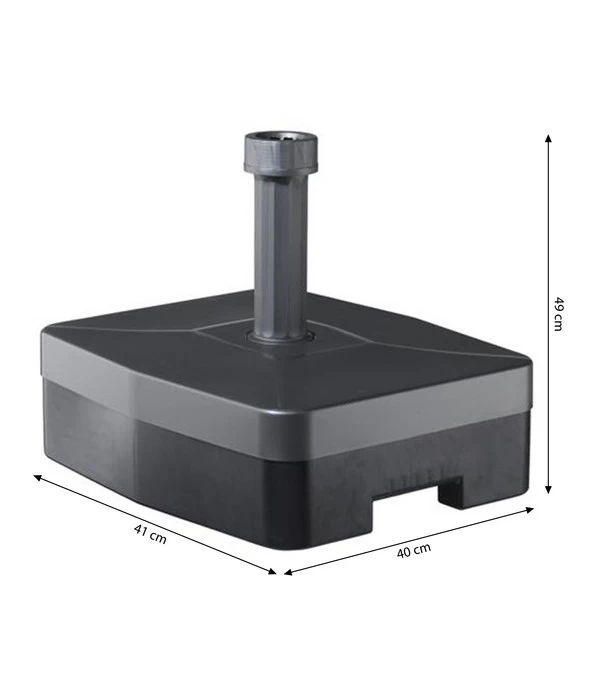 Beo Kunststoff Schirmständer Mit Rollen, 30 Liter, Ca. B41/H40/T49 Cm 3 Beo Kunststoff Schirmständer Mit Rollen, 30 Liter, Ca. B41/H40/T49 Cm – Bild 3