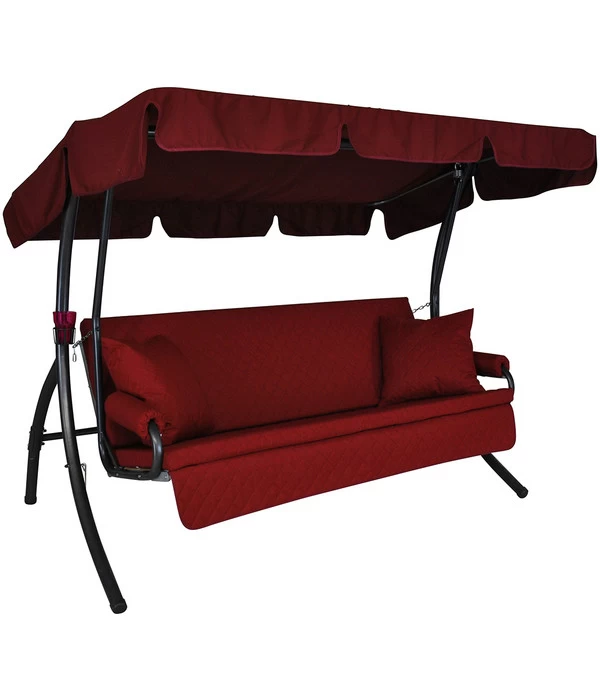 Angerer Hollywoodschaukel Trend Joy Bordeaux, 3-Sitzer 1 Angerer Hollywoodschaukel Trend Joy Bordeaux, 3-Sitzer