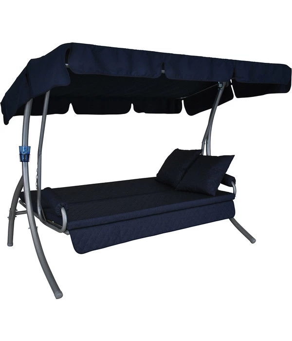 Angerer Hollywoodschaukel Trend Joy Marineblau, 3-Sitzer 2 Angerer Hollywoodschaukel Trend Joy Marineblau, 3-Sitzer – Bild 2