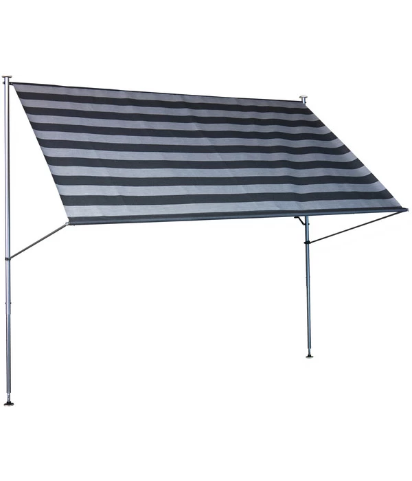 Angerer Klemmmarkise Premium, Gestreift, Ca. B250/H275/T170 Cm 1 Angerer Klemmmarkise Premium, Gestreift, Ca. B250/H275/T170 Cm