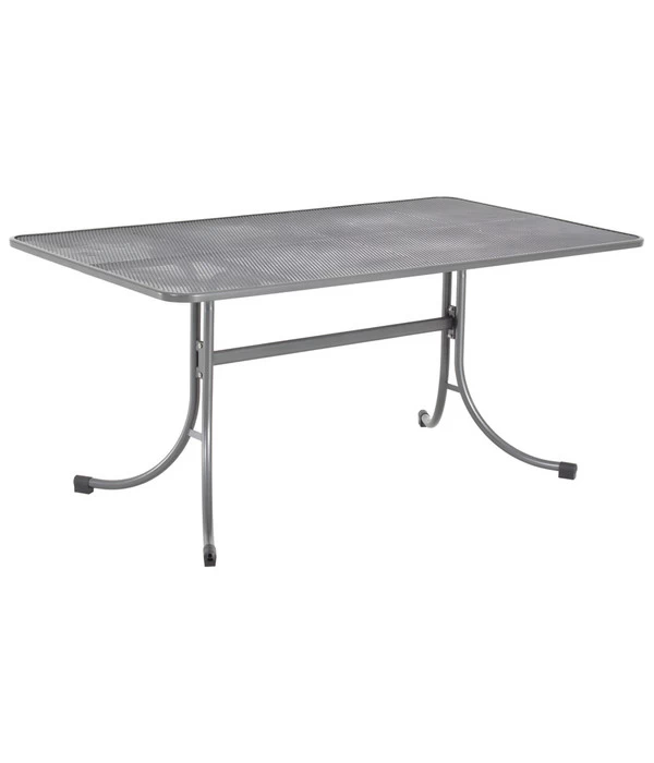 MWH Streckmetalltisch, Eisengrau, Ca. B160/H74/T90 Cm 1 MWH Streckmetalltisch, Eisengrau, Ca. B160/H74/T90 Cm