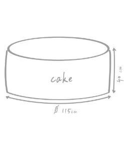 Outbag Outdoor-Sitzsack Cake Fabric 7 Outbag Outdoor-Sitzsack Cake Fabric -Mobelgarten Verkauf 3491230 WE DE 002 CakePlusMud