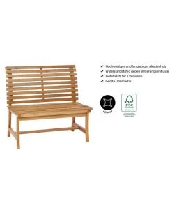 Dehner Akazienbank Paisley, 2-Sitzer -Mobelgarten Verkauf 4069167 WE IG 001 AkazienbankPaisley