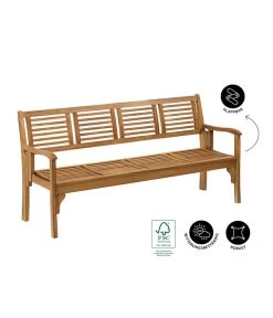 Dehner Klappbank Douglas, 4-Sitzer -Mobelgarten Verkauf 4069431 WE IG 001 DehnerKlappbankDouglas4Sitzer