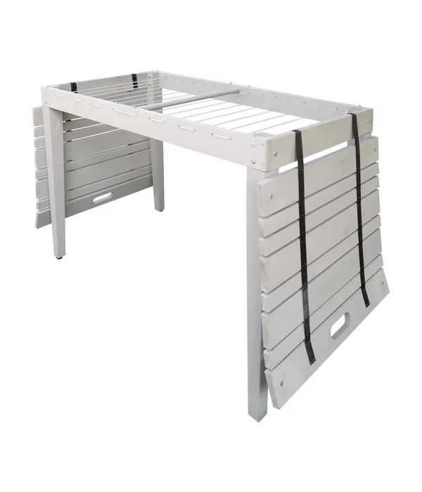 Habau Balkontisch Mit Wäscheleine, Ca. B106/H75/T60 Cm 3 Habau Balkontisch Mit Wäscheleine, Ca. B106/H75/T60 Cm – Bild 3