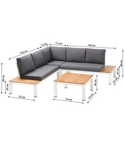 Dehner Aluminium-Lounge Malibu, 2-teilig -Mobelgarten Verkauf 4209870 WE BG 001 LoungeMalibuNEU