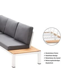 Dehner Aluminium-Lounge Malibu, 2-teilig -Mobelgarten Verkauf 4209870 WE IG 001 DehnerAluLoungeMalibu