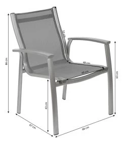 Dehner Stapelstuhl Niederlehner Chicago -Mobelgarten Verkauf 4210209 WE BG 001 DehnerBalkonstuhlChicagoGraphit