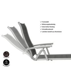 Dehner Gartenliege Chicago, Ca. B70/H72/T180 Cm -Mobelgarten Verkauf 4210258 WE IG 001 DehnerGartenliegeChicago