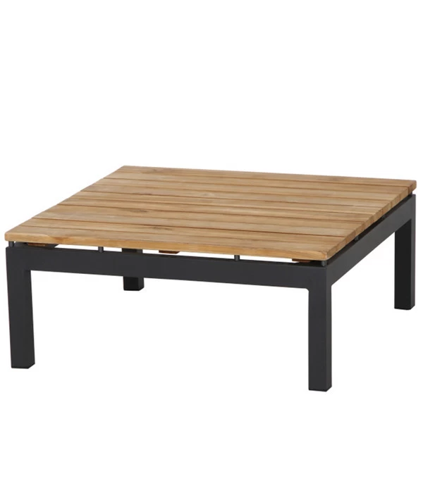 Siena Garden Teak-Loungetisch Alvida, Anthrazit/natur, Ca. B74/H30/T74 Cm 1 Siena Garden Teak-Loungetisch Alvida, Anthrazit/natur, Ca. B74/H30/T74 Cm