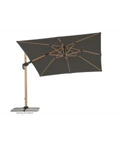 Schneider Ampelschirm Rhodos Twist Woody, Anthrazit, Rechteckig, Ca. B300/T360 Cm -Mobelgarten Verkauf 4355640 WE FS 005 RhodosTwistWoody