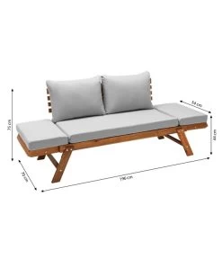 Dehner Holz-Sofa Macao -Mobelgarten Verkauf 4407383 WE BG 001 SofaMacaoNEU