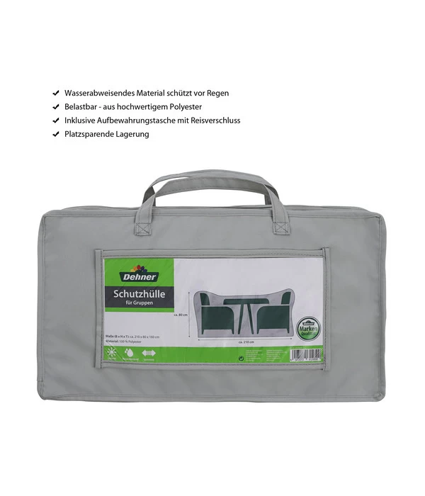 Dehner Abdeckhaube Für Sitzgruppen, Grau 4 Dehner Abdeckhaube Für Sitzgruppen, Grau – Bild 4