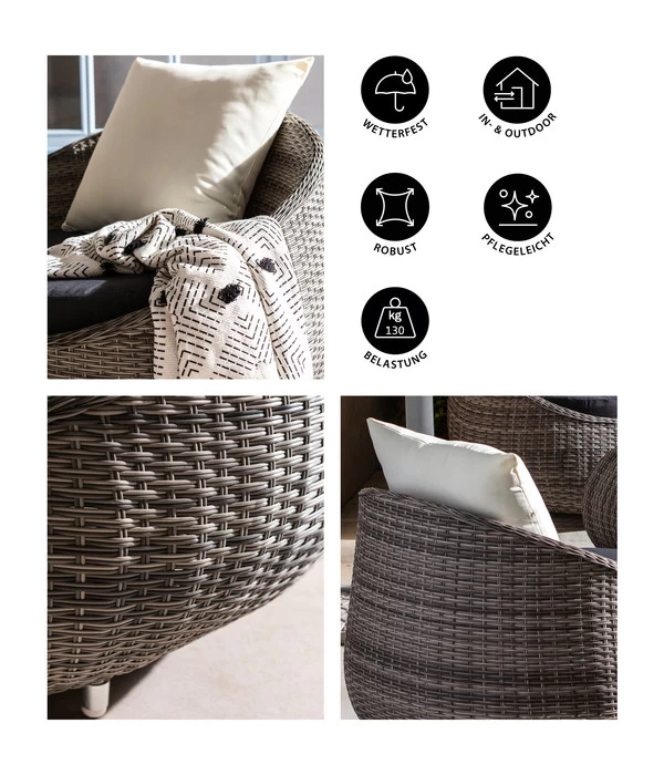 Dehner Geflechtsessel Avani 5 Dehner Geflechtsessel Avani – Bild 5