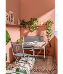 Dehner Klapptisch Chicago, Eckig -Mobelgarten Verkauf 4422382 6701544 6701783 WE MO 001 BalkongruppeChicago