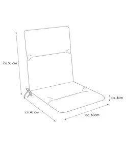 KETTtex Niederlehnerpolster Turin, Ca. B100/H4/T50 Cm -Mobelgarten Verkauf 4448973 WE FS 004 Turin