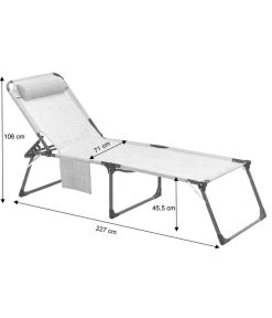 Dehner Gartenliege Mallorca, Ca. B71/H106/T227 Cm -Mobelgarten Verkauf 4498341 4418174 4498101 4498176 WE FS 002 LiegeMallorcaSkizze