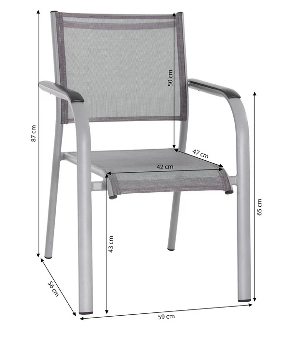 Dehner Balkon-Stapelstuhl Dallas 4 Dehner Balkon-Stapelstuhl Dallas – Bild 4