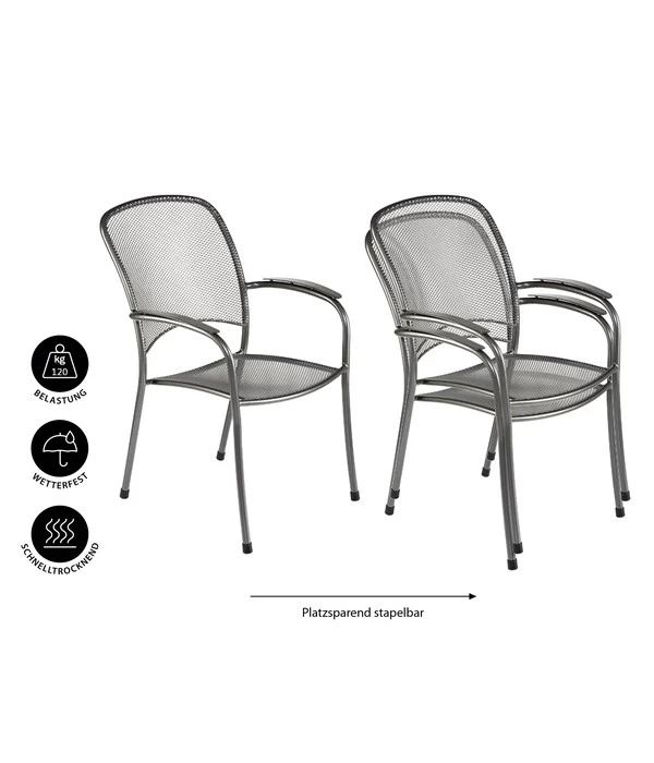 MWH Metall-Stapelsessel Carlo 3 MWH Metall-Stapelsessel Carlo – Bild 3