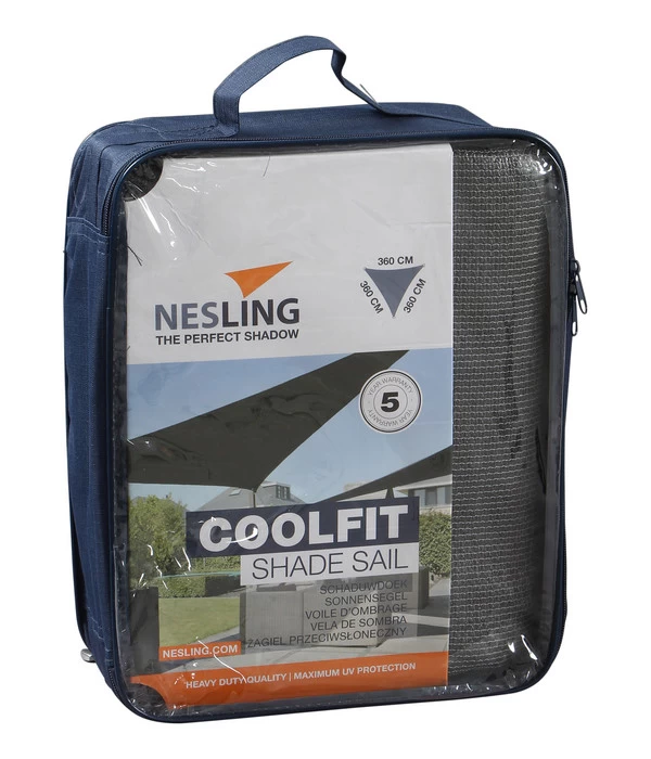 Nesling Sonnensegel Coolfit, Dreieckig, Ca. B360/T360 Cm 2 Nesling Sonnensegel Coolfit, Dreieckig, Ca. B360/T360 Cm – Bild 2