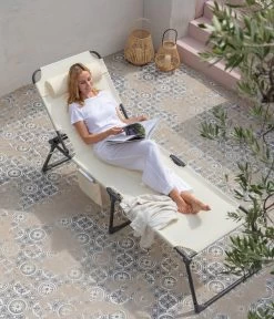 Dehner Gartenliege Mallorca, Ca. B71/H106/T227 Cm -Mobelgarten Verkauf 6635163 WE MO 001 LiegeMallorcaVanilla