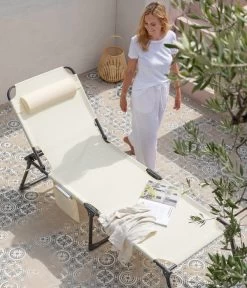 Dehner Gartenliege Mallorca, Ca. B71/H106/T227 Cm -Mobelgarten Verkauf 6635163 WE MO 002 LiegeMallorcaVanilla