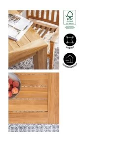 Dehner Teaktisch Havanna, Ca. B90/H75/T90 Cm -Mobelgarten Verkauf 6657415 WE IG 001 GruppeHavanna04