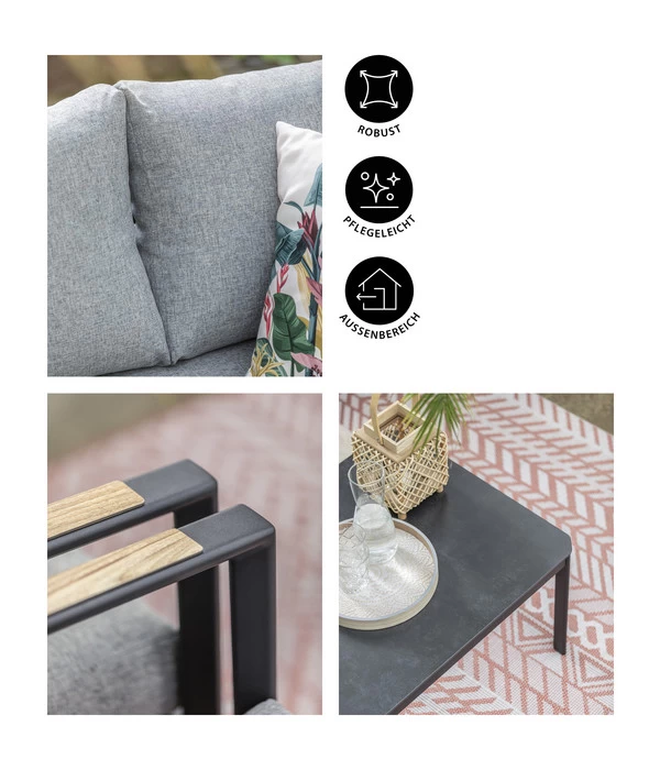 Dehner Alu-Lounge New York, 4-teilig 8 Dehner Alu-Lounge New York, 4-teilig â Bild 8