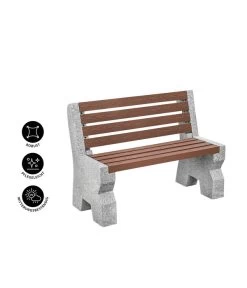 Dehner Granit-Gartenbank, 2-Sitzer, Ca. B114/H75/T52 Cm -Mobelgarten Verkauf 6692065 WE IG 001 DehnerGranitGartenbank