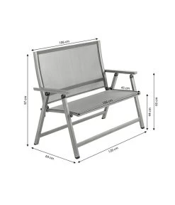 Dehner Klappbank Chicago, 2-Sitzer -Mobelgarten Verkauf 6701783 WE BG 001 KLAPPBANKCHICAGO