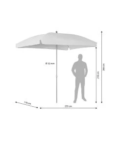 Dehner Sonnenschirm Keros, Rechteckig, Ca. B255/T170 Cm 15 Dehner Sonnenschirm Keros, Rechteckig, Ca. B255/T170 Cm -Mobelgarten Verkauf 6702906 WE BG 001 schirmkeros250Hellgrau