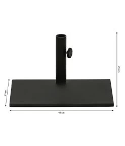 Dehner Balkonschirmständer, 20 Kg -Mobelgarten Verkauf 6703573 WE BG 001 Balkonschirmstaender