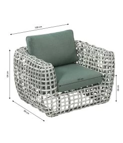 Dehner Flechtlounge Bali, 4-teilig -Mobelgarten Verkauf 6705305 6705321 WE BG 001 LoungeBaliSesselFinal