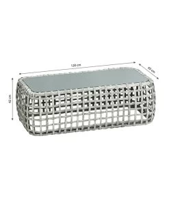 Dehner Flechtlounge Bali, 4-teilig -Mobelgarten Verkauf 6705305 WE BG 001 LoungeBaliTischFinal