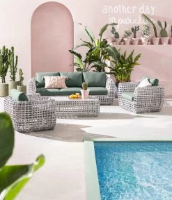 Dehner Flechtlounge Bali, 4-teilig -Mobelgarten Verkauf 6705305 WE MO 001 LoungeBaliNEU