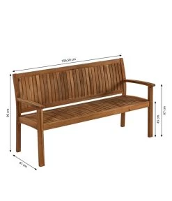 Dehner Gartenbank Valetta -Mobelgarten Verkauf 6708614 WE BG 001 BankValetta3er