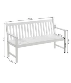 Dehner Bank Mykonos, 3-Sitzer -Mobelgarten Verkauf 6713267 WE BG 001 BankMykonos3erWeiss