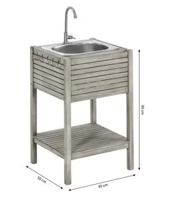 Dehner Spülschrank Southampton, Ca. B50/H90/T50 Cm 13 Dehner Spülschrank Southampton, Ca. B50/H90/T50 Cm -Mobelgarten Verkauf 6713762 WE BG 001 SpuelschrankSouthamptonNEU