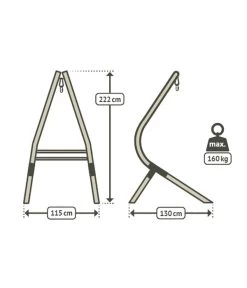 La Siesta Hängesesselgestell Calma Nature 9 La Siesta Hängesesselgestell Calma Nature -Mobelgarten Verkauf 6743306 WE FS 003 HMStaenderCalmaNature