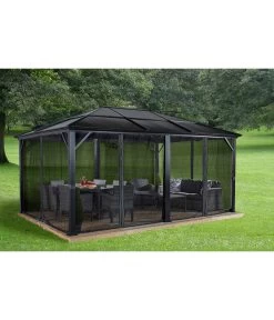 Sojag Pavillon Meridien 12x16, Ca. B485/H270/T365 Cm 11 Sojag Pavillon Meridien 12x16, Ca. B485/H270/T365 Cm -Mobelgarten Verkauf 6752737 WE MO 003 PavillionMeridien