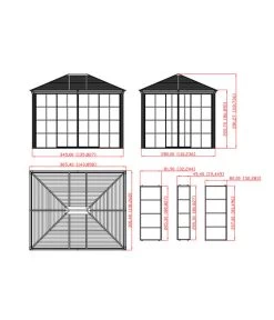 Sojag Pavillon Striano 10x12 21 Sojag Pavillon Striano 10x12 -Mobelgarten Verkauf 6752760 WE FS 005 PavillonStriano