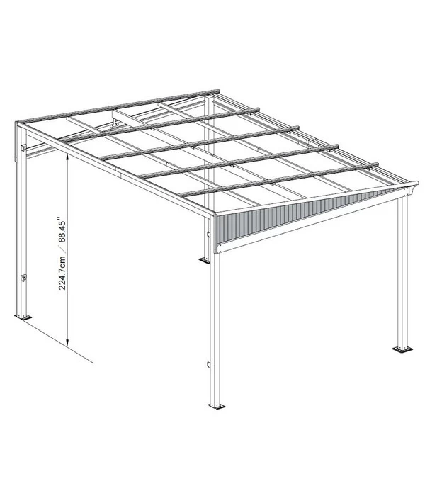 Sojag Terrassenüberdachung St. Barthelemy 2 Sojag Terrassenüberdachung St. Barthelemy – Bild 2