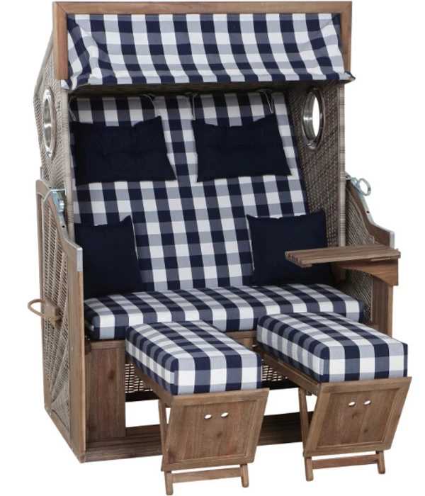 DeVries Strandkorb Greenline 35 2 DeVries Strandkorb Greenline 35 â Bild 2