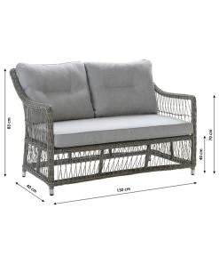 Dehner Geflechtlounge Santos, 4-teilig -Mobelgarten Verkauf 6875074 WE BG 001 LoungeSantosNEU