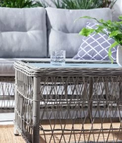 Dehner Geflechtlounge Santos, 4-teilig -Mobelgarten Verkauf 6875074 WE DE 001 LoungeSantosNEU