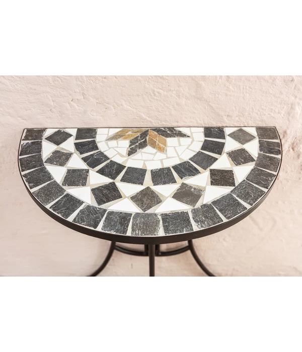 Dehner Mosaiktisch Diana Halbrund, Ca. B60/H72,5/T31,5 Cm 4 Dehner Mosaiktisch Diana Halbrund, Ca. B60/H72,5/T31,5 Cm – Bild 4