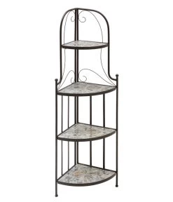 Dehner Mosaik Eckregal Grazia, Ca. B33/H132,5/T33 Cm