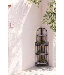 Dehner Mosaik Eckregal Grazia, Ca. B33/H132,5/T33 Cm -Mobelgarten Verkauf 6875181 WE MO 002 EckregalMosaikGrazia