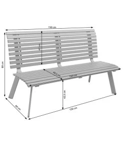 Dehner Bank London, 3-Sitzer 9 Dehner Bank London, 3-Sitzer -Mobelgarten Verkauf 6893762 6893770 6893788 WE DE 001 AlubankLondonSkizze