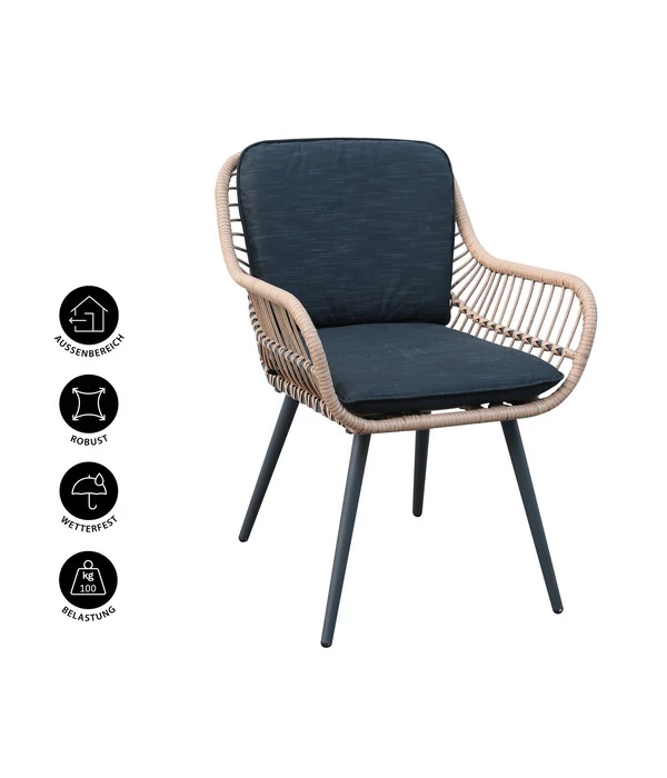 Dehner Gartenstuhl Venezia 2 Dehner Gartenstuhl Venezia – Bild 2